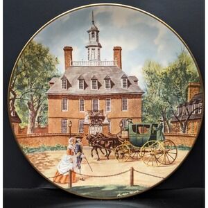John Alan Maxwell Governor's Palace Collector Plate 1973 Gorham